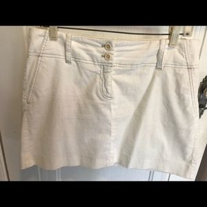 Theory winter white corduroy mini skirt